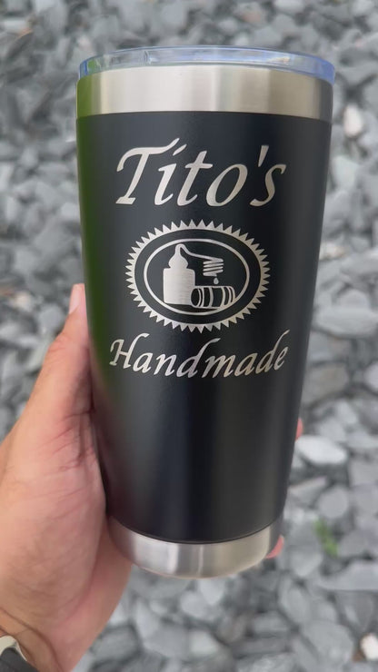 20 Oz Titos Vodka Stainless Steel Tumbler